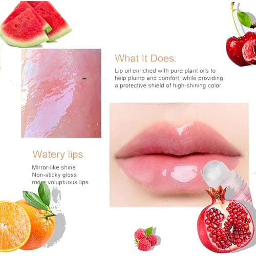 6-Piece Roll On Lip Gloss Set - Fruity Flavors
