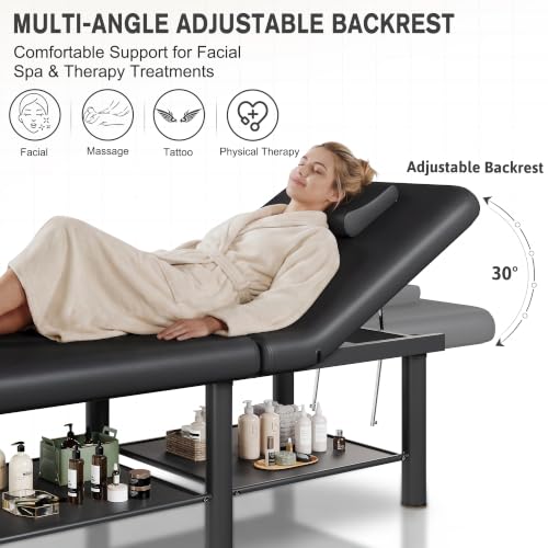Professional Massage Table 660lbs Folding SPA Bed 75" x 30.5"