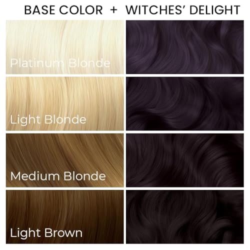 Arctic Fox Witches' Delight Purple Hair Dye Semi-Permanent 5.6 Fl Oz - Vibrant Color