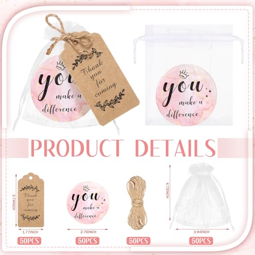 Tradder 50 Sets Compact Mirrors Bulk Women Gift Inspirational Appreciation Employee Thank You Christmas Small Purse Pocket Stuffer Item Makeup Mini Mirrors for Coworker Bridal Souvenir Bag(Rose Gold)