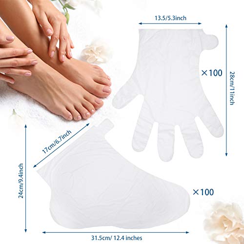 Paraffin Wax Bath Kit - Terry Cloth Spa Mitts, Booties & Liners (204 Pcs)