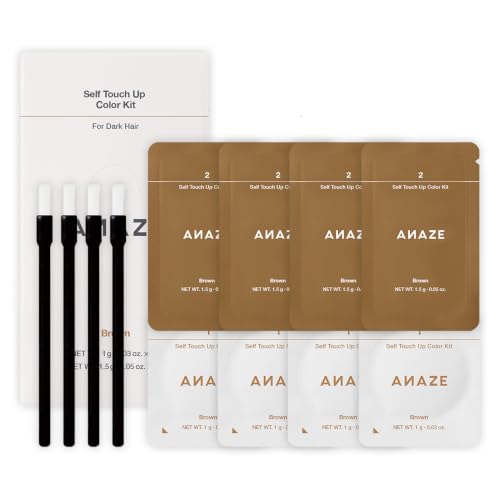 ANAZE Self Touch-Up Eyebrow Color Kit B01 Brown - 4 Single-Use Professional Sets