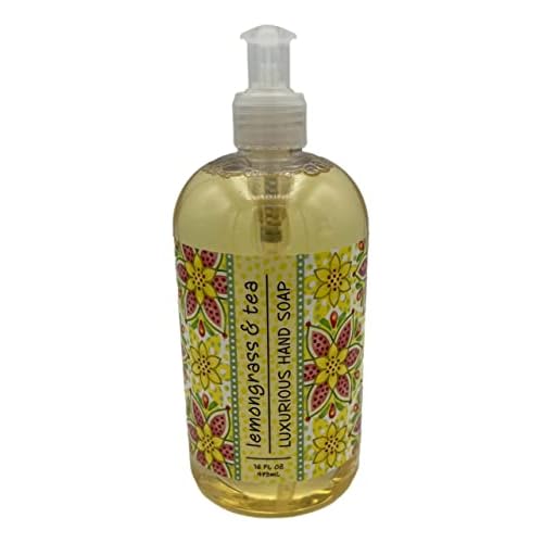 Greenwich Bay Trading Co, Lemongrass and Tea, Hand Soap and Shea Butter Lotion Set, 16 Ounces Each