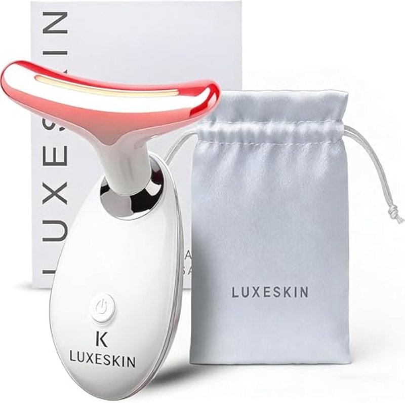 LuxeSkin 7-Color LED Red Light Therapy Facial Massager