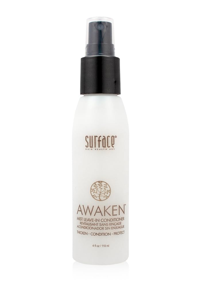 SURFACE Hair Awaken Mist Leave-In Conditioner and Detangler, Thicken, Condition and Protect, 4 Fl Oz