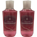 Bath and Body Works Body Care - Full Size Shower Gel Aloe + Vitamin E - 10 fl oz - Twisted Peppermint