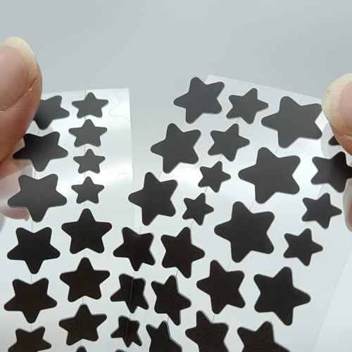 306 Counts Black Star Pimple Patches for Face, Hydrocolloid Star Acne Patches Refill, Cute Zit Covers for Face, Spot Stickers with Tea Tree, Salicylic Acid and Cica Oil