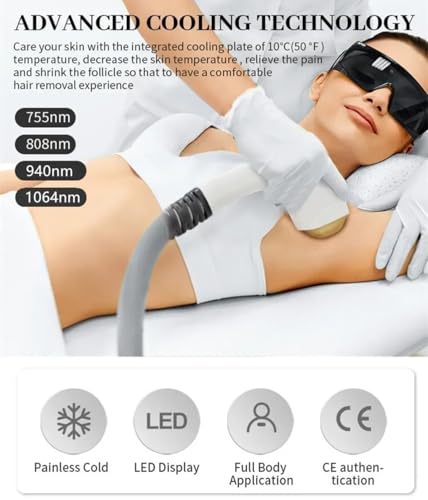 Mecavie 2-in-1 Hair Removal & Skin Cooling Beauty Device