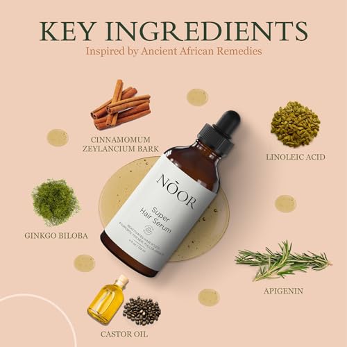 NOOR HAIR Growth Serum for Frizzy & Damaged Hair - Blocks Hair Loss