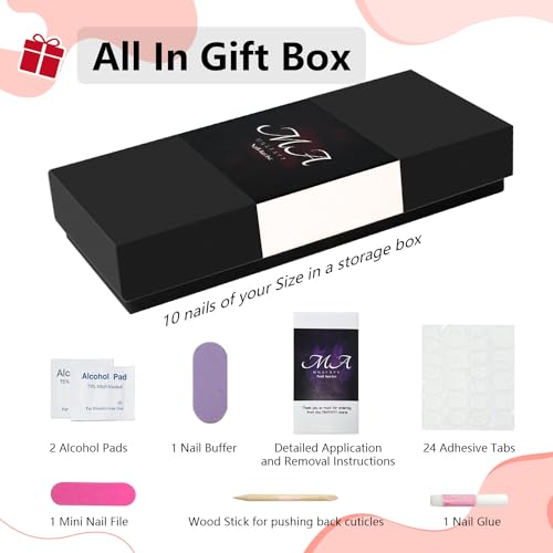 Luxury Gems 100% Handmade Nails Gold Long Stiletto Press On Nails Full Cover 3D Rhinestone Crystal Gorgeous Reusable UV Finished Fake False Nails Acrylic Nail Kit With Box Gifts for Women L