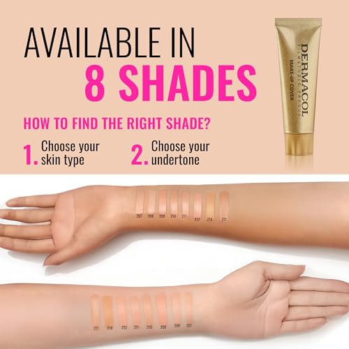 Dermacol Full Coverage Foundation 13g - Waterproof Matte Makeup SPF 30
