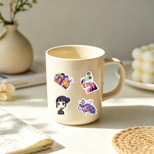 110Pcs Kpop Girl Group Cartoon Stickers for Laptop Water Bottle