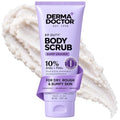 DERMAdoctor KP Bump Eraser Body Scrub 8oz Unscented - 10% AHAs + PHAs for Rough Skin