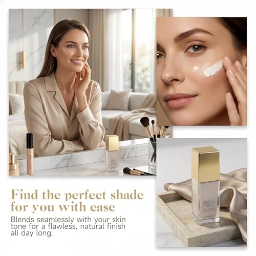 Color Changing Foundation for Mature Skin - Hydrating Liquid Formula