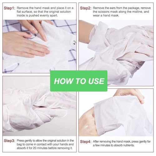 Moisturizing & Exfoliating Hand Mask Gloves (3 Pack) - Honey Milk