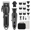 KEMEI Professional Hair Clippers Set for Men, Cordless Rechargeable Barber Clippers & Trimmers Kit, Clippers for Hair Cutting, Gifts for Men