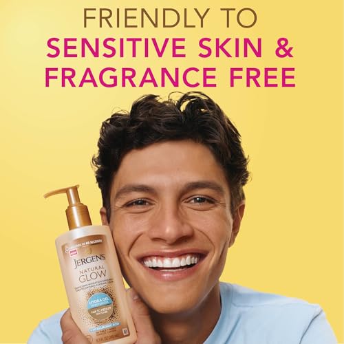 Jergens Natural Glow Hydra Gel Self Tanner, Fair to Medium, 8.3 fl oz