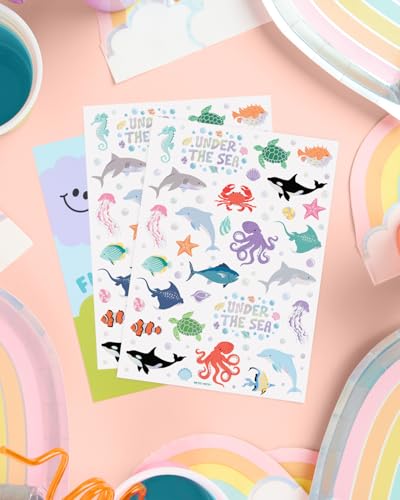 xo, Fetti Underwater Sea Creature Temporary Tattoos - 64 Styles