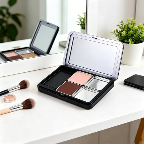 Magnetic Makeup Palette, 2pc Refillable Empty Eyeshadow Blush