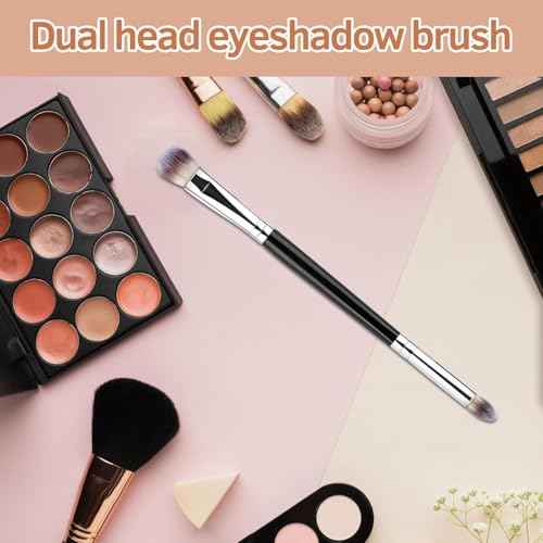 2Pcs Eyeshadow Brush Eye Makeup Brush Professional Blending Eyeshadow Makeup Brushes for Concealer Eyebrows Eyeliner Soft Hairs Makeup Tool
