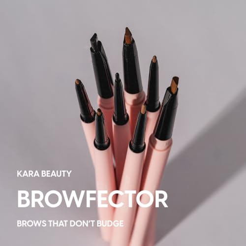 KARA BEAUTY Browfector Double Ended Brow Pencil with Sculpting & Precision Tips, Makeup Eyebrow Pencils for Women, Brow Tint, Eye Makeup & Eyebrow Pen for Shaping & Defining Brows (Taupe)