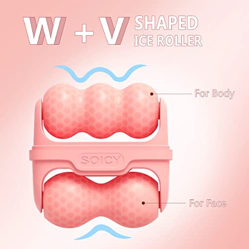 Ice Roller Double Ended Face & Eye Puffiness Relief Massager