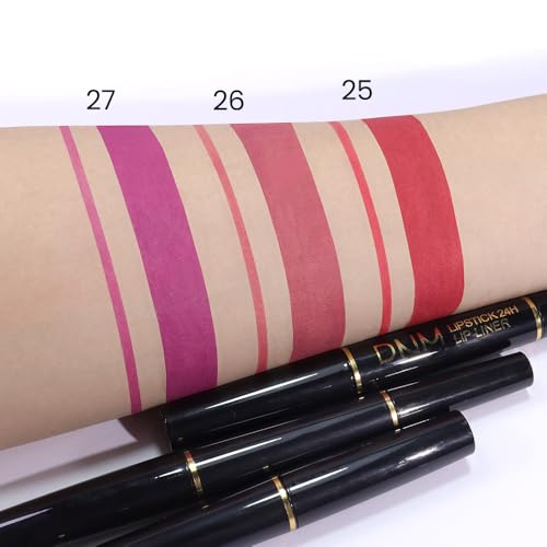 3-Piece Matte Lip Liner & Lipstick Combo Set - 24Hr Waterproof