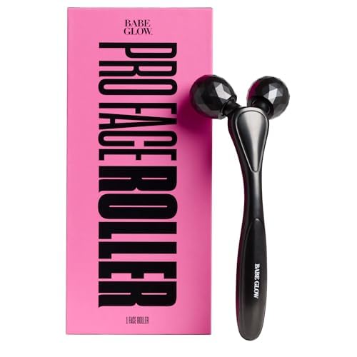 BABE ORIGINAL Facial Massage Pro Face Roller Face Massager Tool, Cooling Zinc Alloy, Dual-Headed Face Sculpting Tool for Firmness