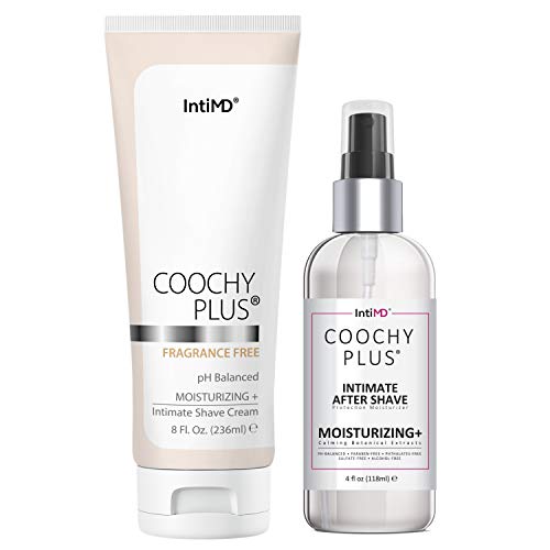 Unscented Intimate Shaving Cream & After Shave Kit - Moisturizing, pH Balanced, 12 Fl Oz