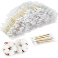 Bamboo Cotton Swabs 1000 Count, Individually Wrapped 5-Pack Travel Packs