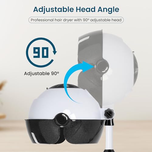 Professional Hooded Hair Dryer with Stand & Wheels