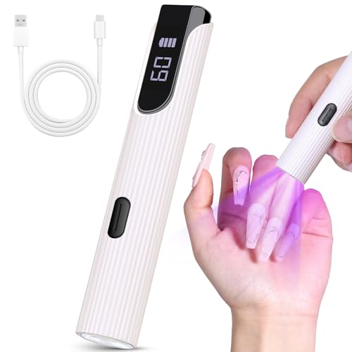 UV LED Nail Lamp Cordless Gel Curing Light with LCD Timer