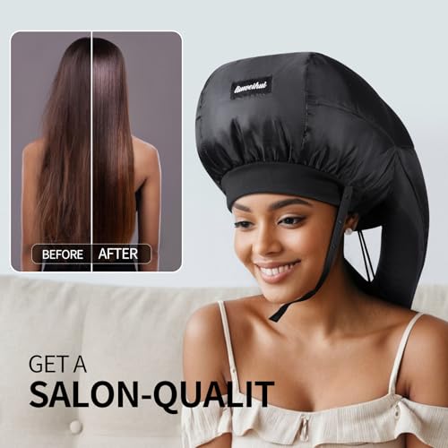 Bonnet Hair Dryer for Curly Hair with Diffuser Cap