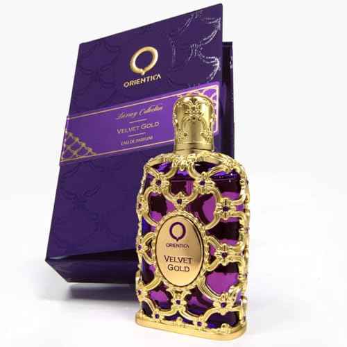 Orientica Luxury Collection Velvet Gold Eau De Parfum ? Vanilla, Bergamot, Gourmand, Caramel, Violet, Patchouli, Rose, Musk, Animalic, Amber - Arabic Perfume for Men & Women ? 2.7oz/80ml