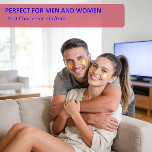 Under Eye Patches Masks - for Puffy Eyes, Dark Circles, Eye Bags and Wrinkles with Collagen & Hyaluronic Acid Hydrogel Under Eye Mask for Women and Men