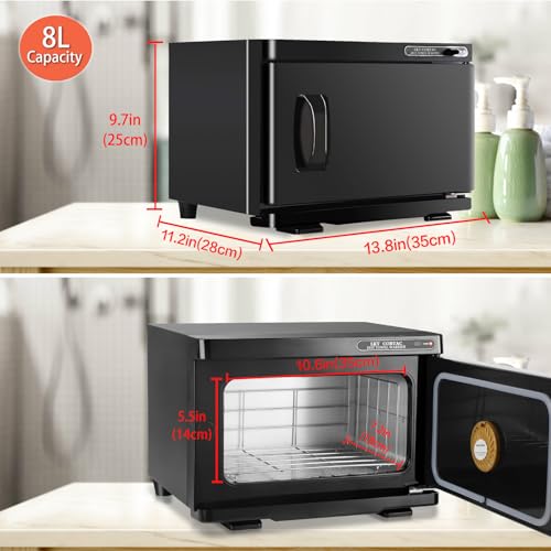 Hot Towel Warmer Cabinet 8L - Spa & Salon Heated Towel Caddy