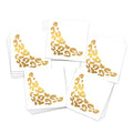 Metallic Gold Cheetah Print Under Eye Temporary Tattoos 20pk