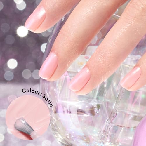 Manucurist Green Flash Satin Gel Polish - Pearly Pale Pink