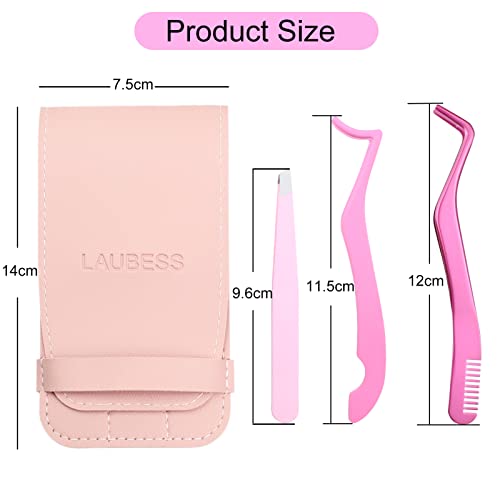 Lash Cluster Applicator Tool Set - 3pc Eyelash Extension Tweezers