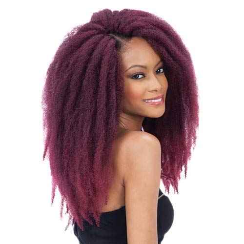 Freetress Equal Synthetic Hair Braids Double Strand Style Cuban Twist Braid 16" (9-Pack, 1B)