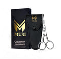 4 Inch Stainless Steel Eyebrow Scissors with Comb