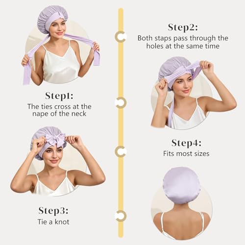 Mulberry Silk Bonnet for Sleeping Women & Long Hair