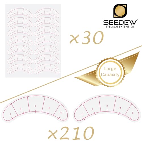 420 Pieces Lash Mapping Stickers, Lash Extensions Five-Point Positioning Stickers, Lash Extension Supplies, Eye Patch/Pads Lash Mapping Practice for Beginner/Tech Lash Artists (Simple Packaging)