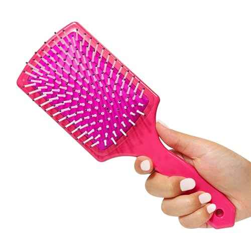 LUV HER Kids Hair Brush & Spa Headband Set for Girls - Features Mean Girls - Fun Grooming Kit for Detangling, Styling & Skincare - Soft & Stretchy One Size, Ages 3+