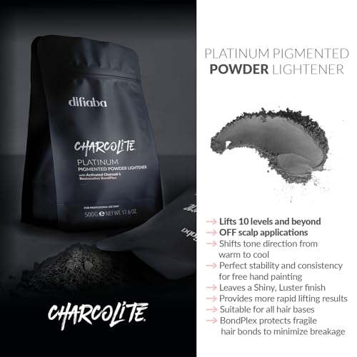 Charcolite Charcoal Bleach Powder - Lifts 10 Levels with Cool Toning