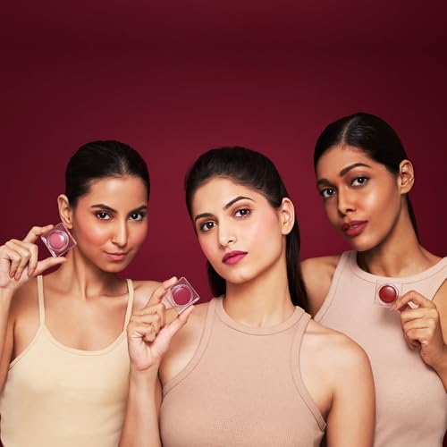 Colorbar Sinful Lip N Cheek Mousse Tint - Powder Matte Blush for Cheeks and Tinted Lip Balm - 2 in 1 Weightless Formula - 001 Cherry - 0.14 oz