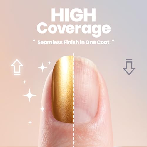 Beetles Gold Chrome Nail Polish - Quick Dry Metallic Finish 15ML
