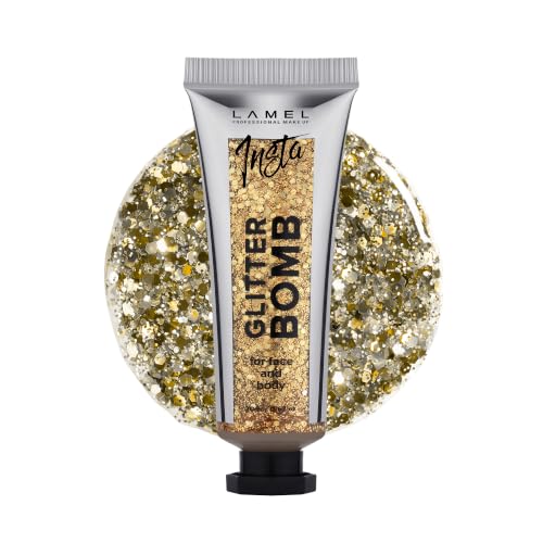 Lamel Insta Glitter Bomb Holographic Face & Body Gel