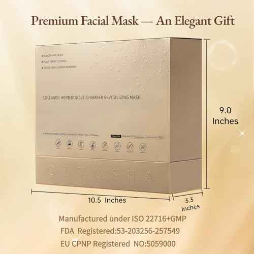 Bioactive Collagen Face Mask,Separated Serum Gel 33ml And Powder Membrane, Real Deap Skin Care Beauty SPA,Hydrating,Repairing,Revitalizing, Anti-Aging (10 pairs)