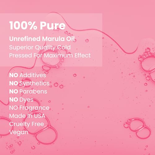 natural outcome Marula Oil 100% Pure Cold-Pressed Moisturizer for Face, Hair & Body - Lightweight Anti-Aging & Hydrating Facial Oil, 1 oz